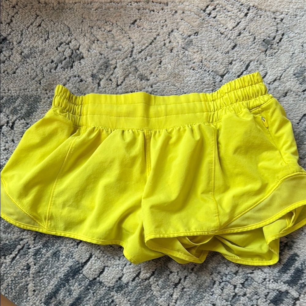 Yellow Hotty Hot 2.5” low rise shorts!